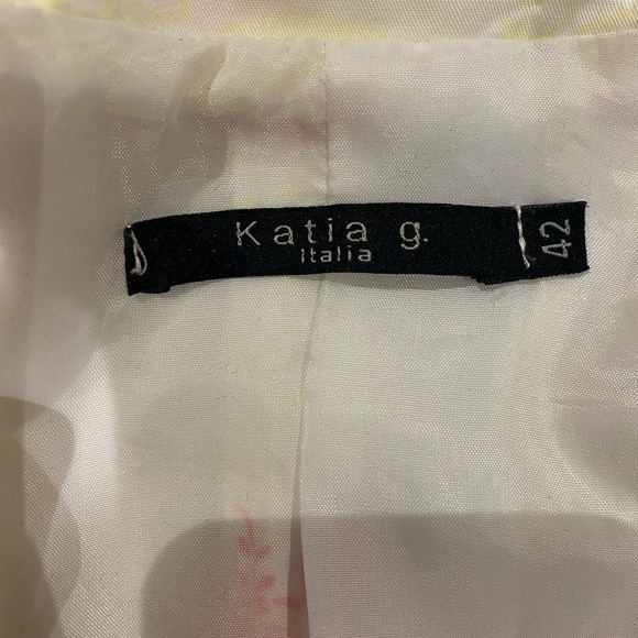 Katia G NYC printed blazer size 42 small vintage - Picture 5 of 5